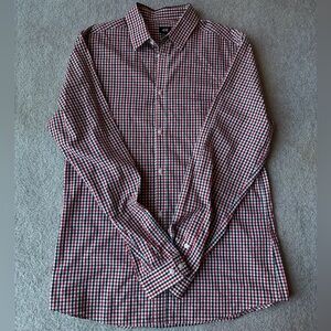 H&M Red and Black Plaid Men's Shirt